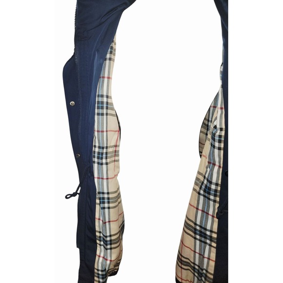 Saphirose Women's Long Hooded Anorak Style Windbreaker Jacket Outdoor Raincoat M - Picture 7 of 13